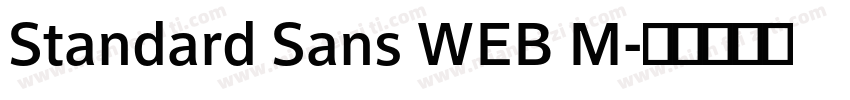 Standard Sans WEB M字体转换